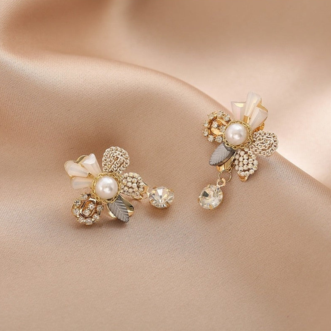 Flower Pearl Earrings Jasmine's Boutique Australia