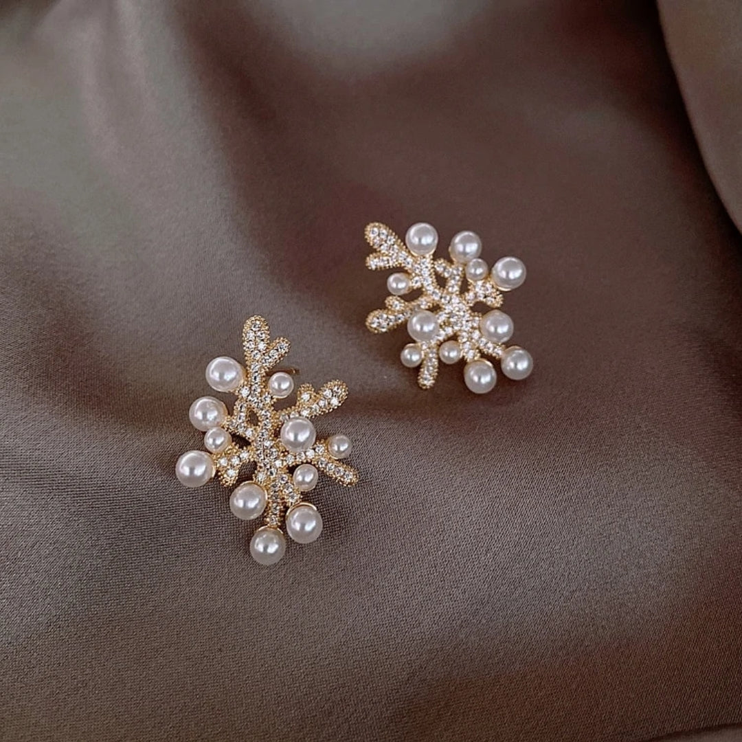 Sea Coral Pearl Earrings Jasmine's Boutique Australia