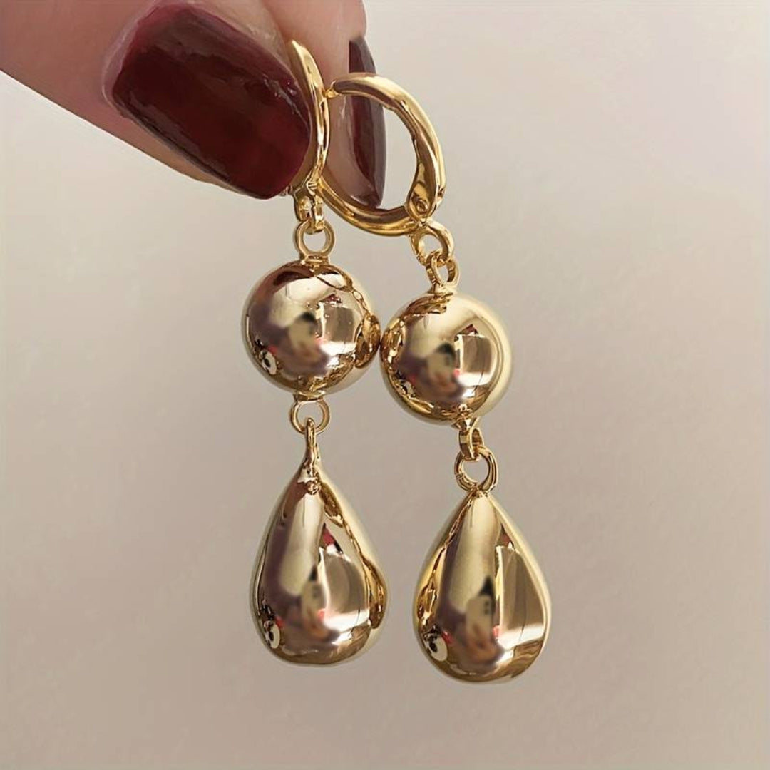 Vintage Dangling Golden Pearls Earrings Jasmine's Boutique Australia