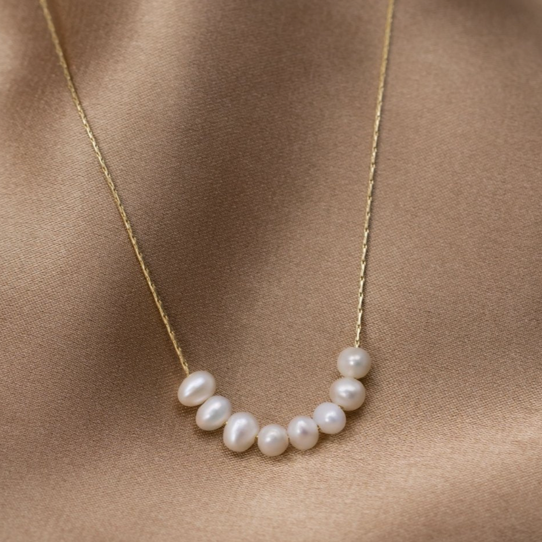 Freshwater Pearls in Gold Necklace Jasmine's Boutique Australia