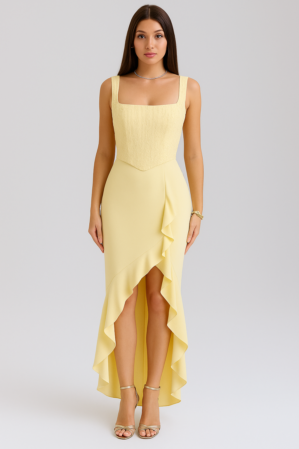 Glow Ruffle High-Low Dress Jasmine's Boutique Australia