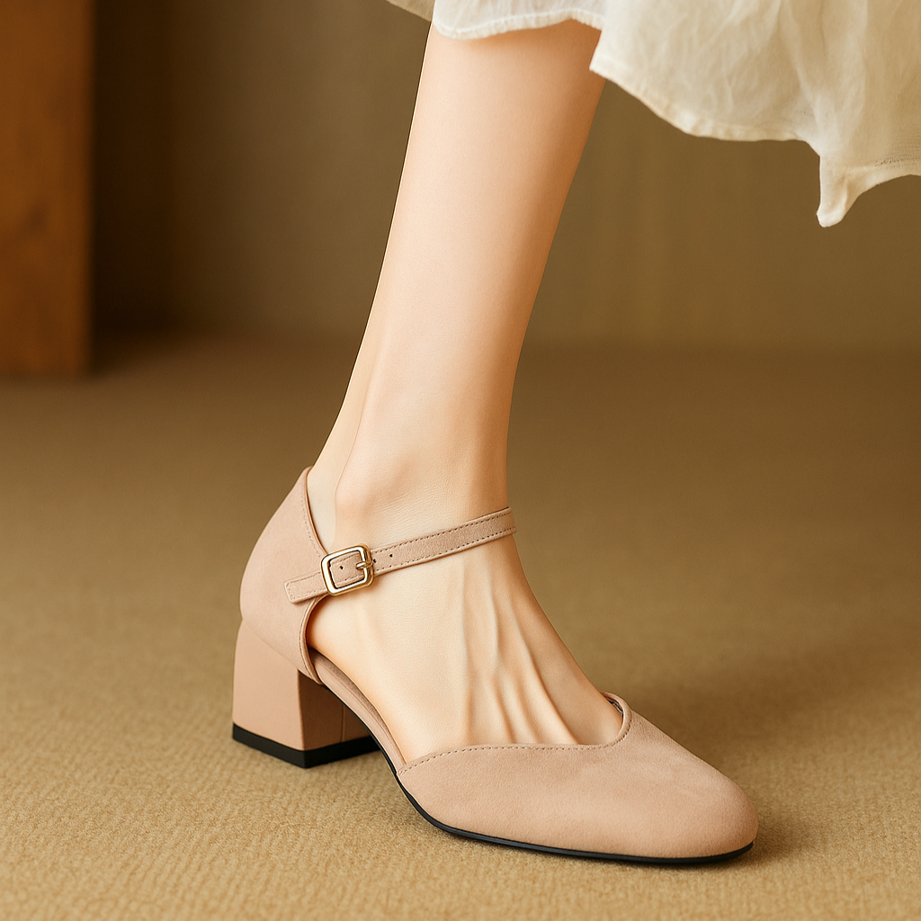 Melvi Block Heels  Liora Lane Boutique  Beige / 12.5 69.99
