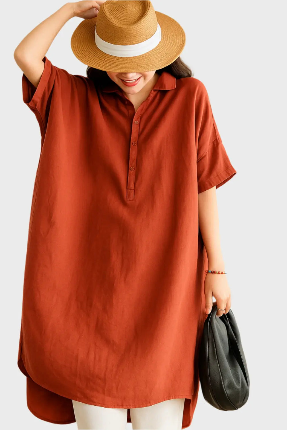 Relaxed Linen Shirt Dress Jasmine's Boutique Australia