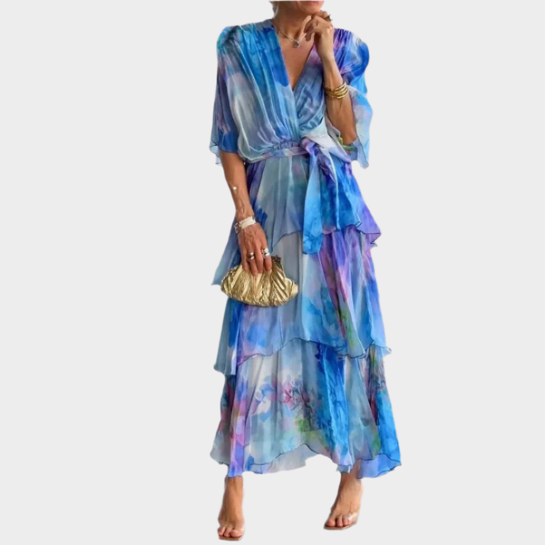 Dress with Deep V-Neck Jasmine's Boutique Australia