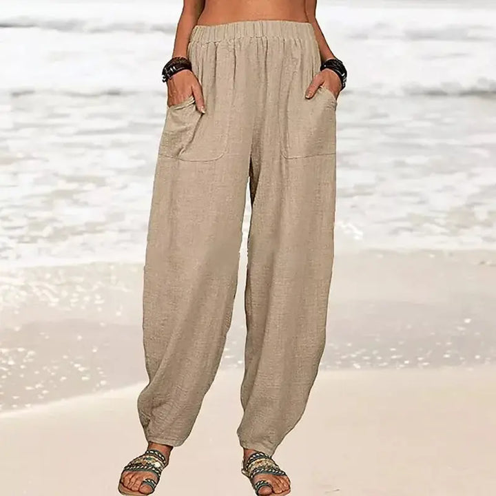 Coastal Breeze Relaxed Linen Pants Jasmine's Boutique Australia