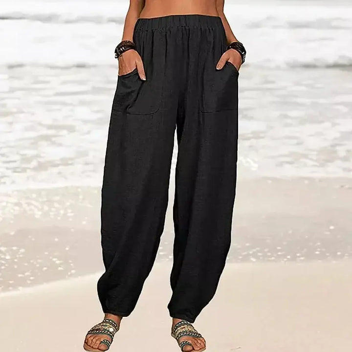 Coastal Breeze Relaxed Linen Pants Jasmine's Boutique Australia