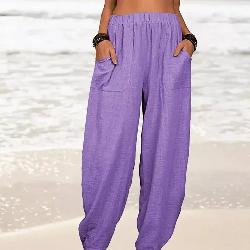 Coastal Breeze Relaxed Linen Pants Jasmine's Boutique Australia