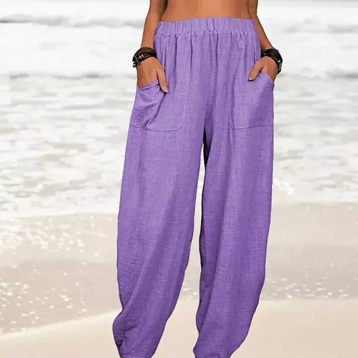 Coastal Breeze Relaxed Linen Pants Jasmine's Boutique Australia