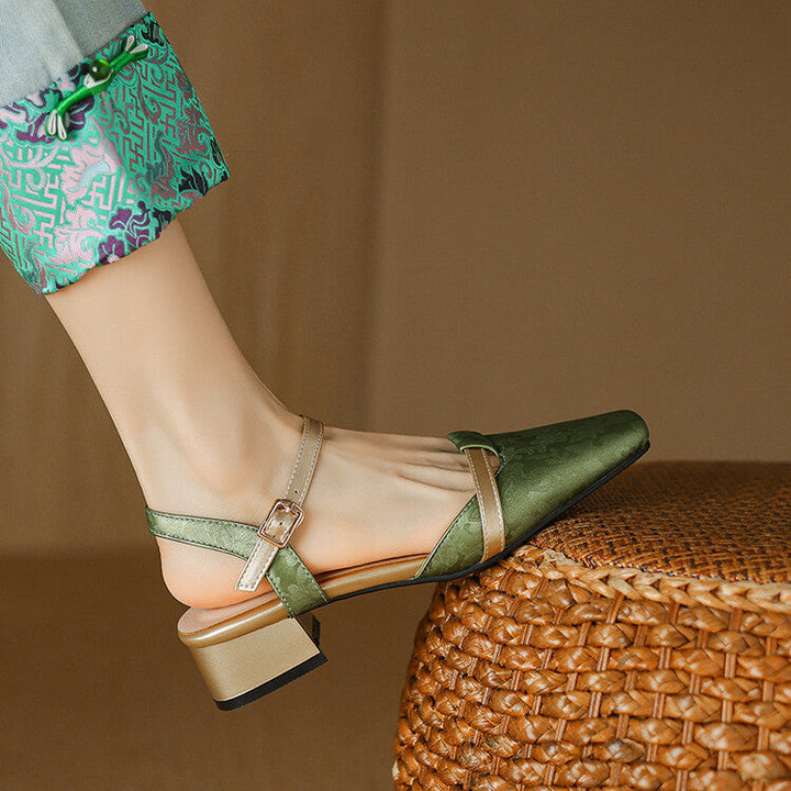 Evana Slingback Pumps  Liora Lane Boutique  Green / 12.5 59.99