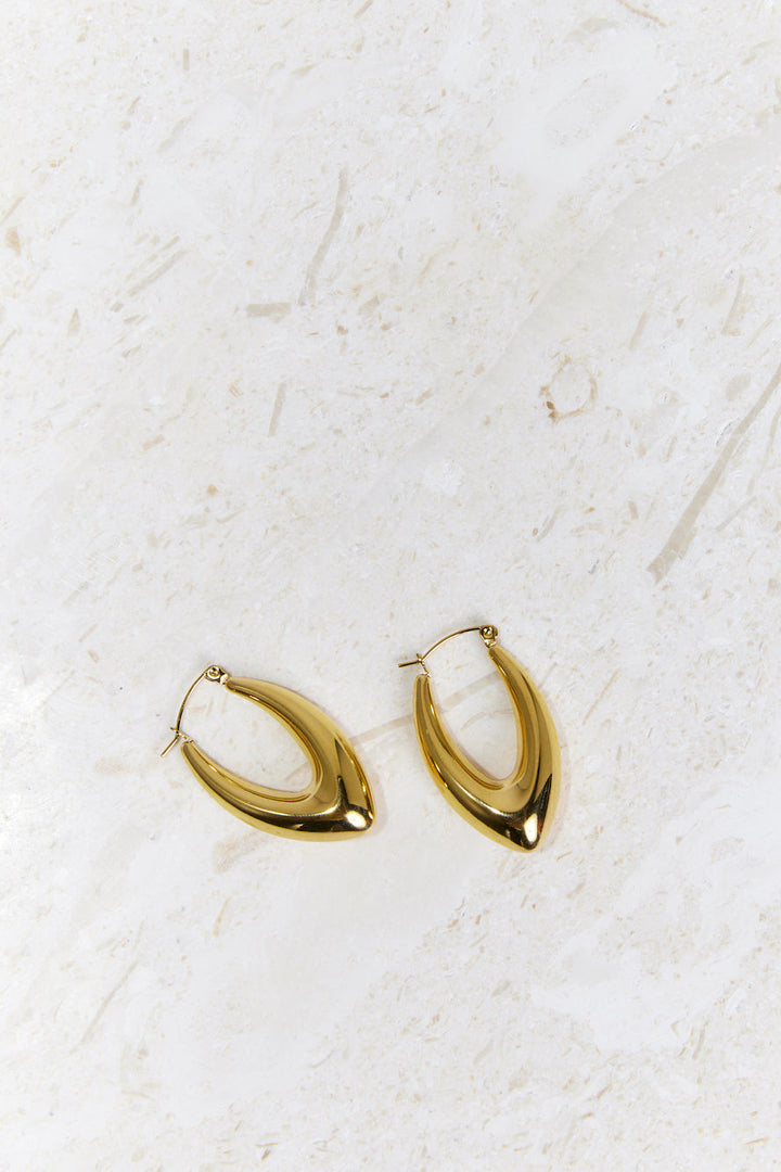18 Karat Gold Plated Glow Gold Earrings Jasmine's Boutique Australia