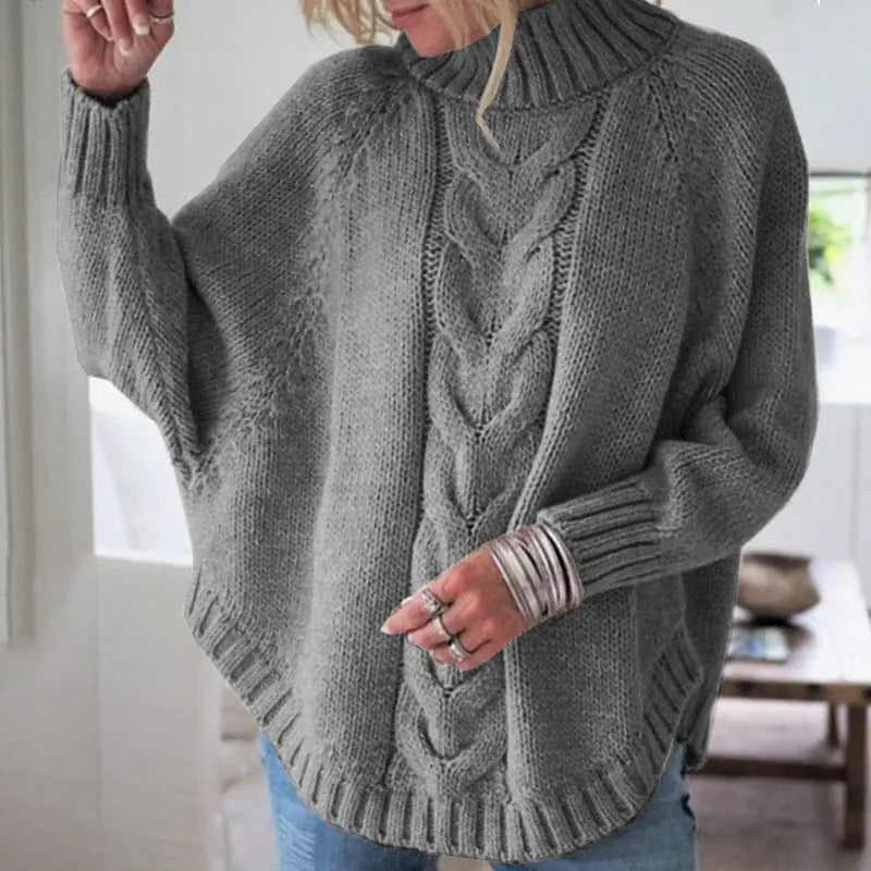 Cozy Cable Knit Turtleneck Sweater Jasmine's Boutique Australia