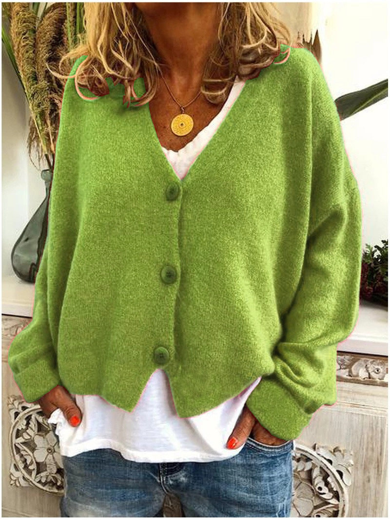 Erin | Elegant Knit Cardigan  Liora Lane Boutique #1704 Shannon Light Green / UK 18-20 (3XL) 29.95