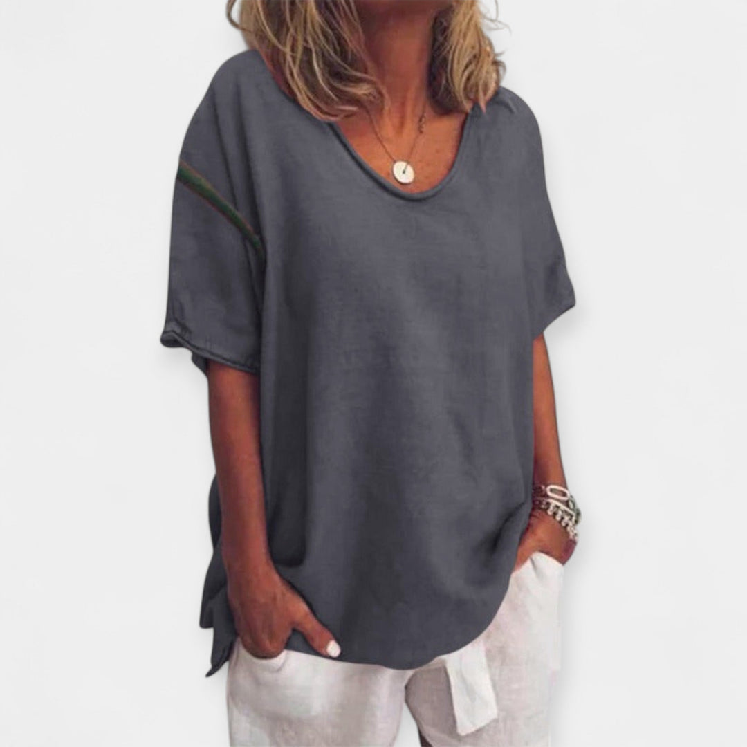Summer Blouse with V-Neck Jasmine's Boutique Australia