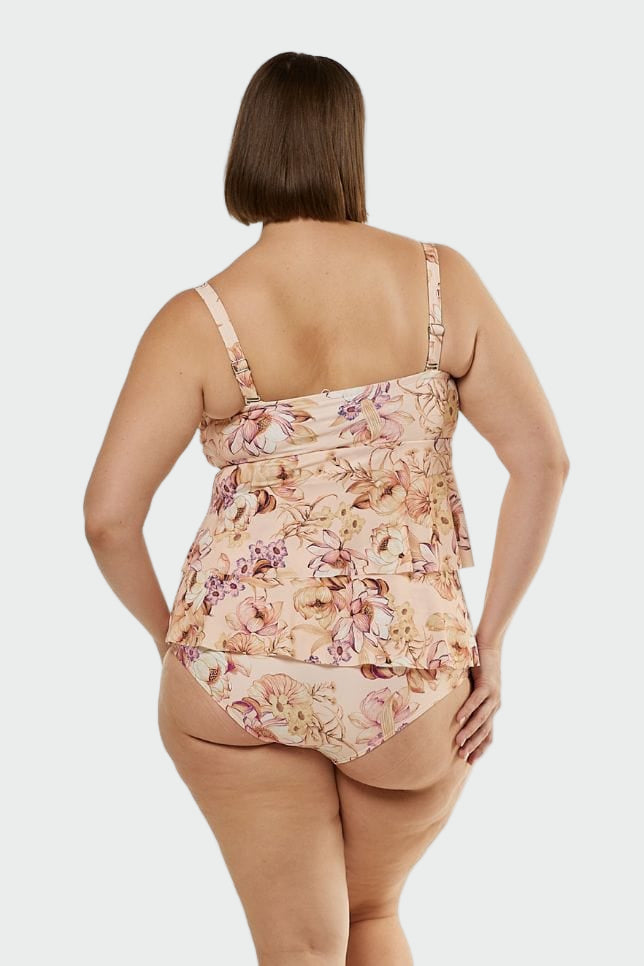 Ladies Pink Maldives Tier Tankini Jasmine's Boutique Australia
