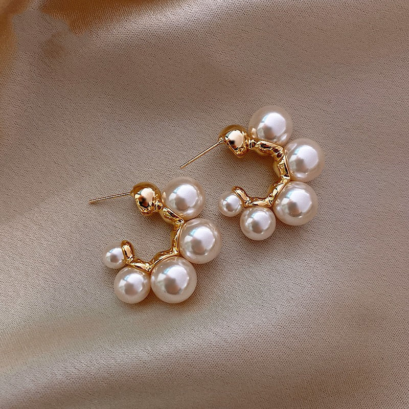 Elegant Pearl Earrings Jasmine's Boutique Australia