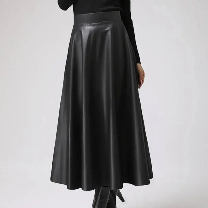 Elegant High-Waist Faux Leather Maxi Skirt Jasmine's Boutique Australia