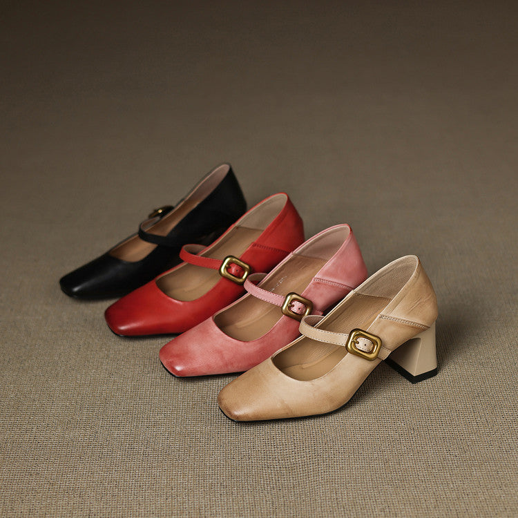 Kelis Genuine Leather Heels  Liora Lane Boutique