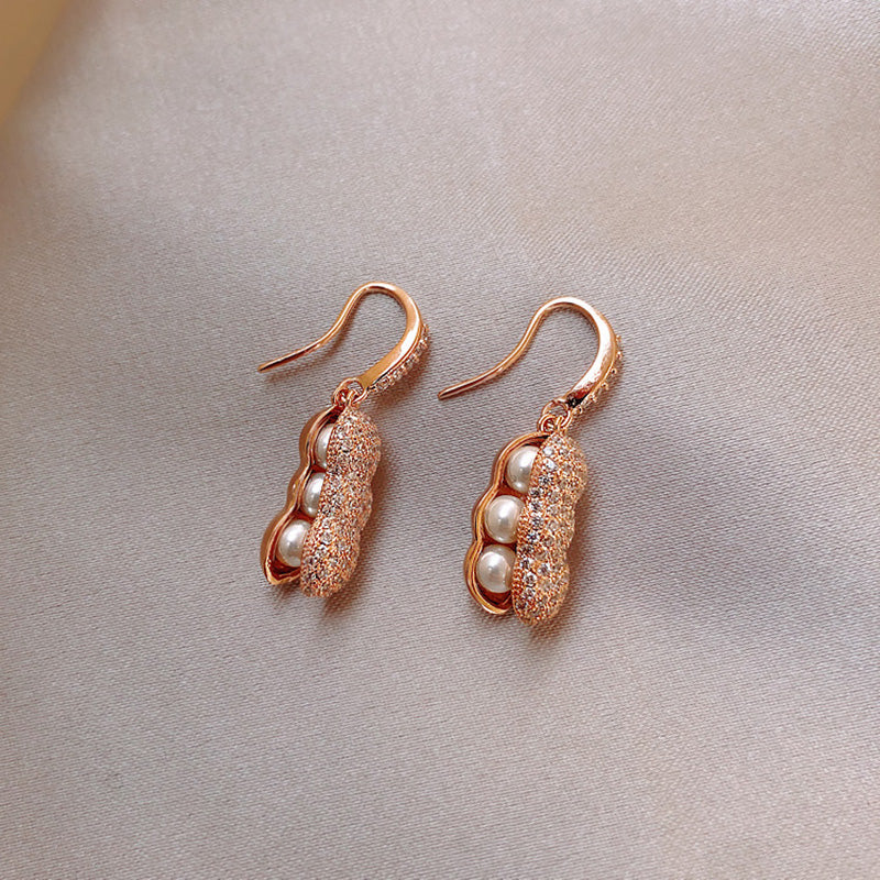 Pearl Chrysalis Earrings in Gold Jasmine's Boutique Australia