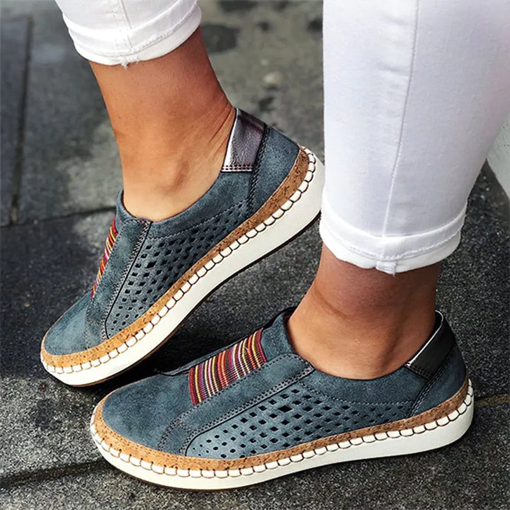 UrbanEase Perforated Slip-On Loafers Jasmine's Boutique Australia