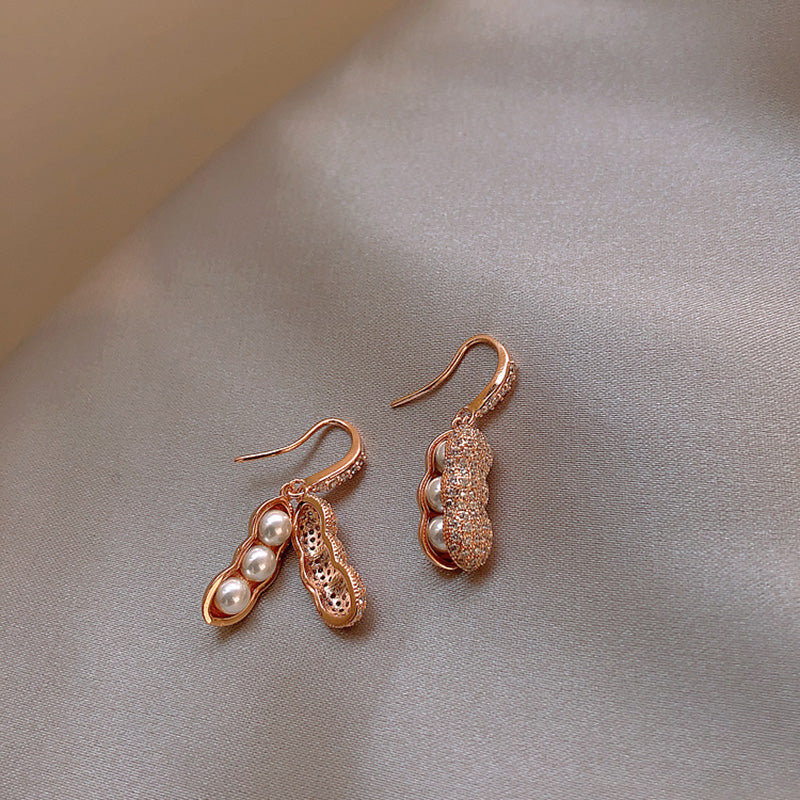 Pearl Chrysalis Earrings in Gold Jasmine's Boutique Australia