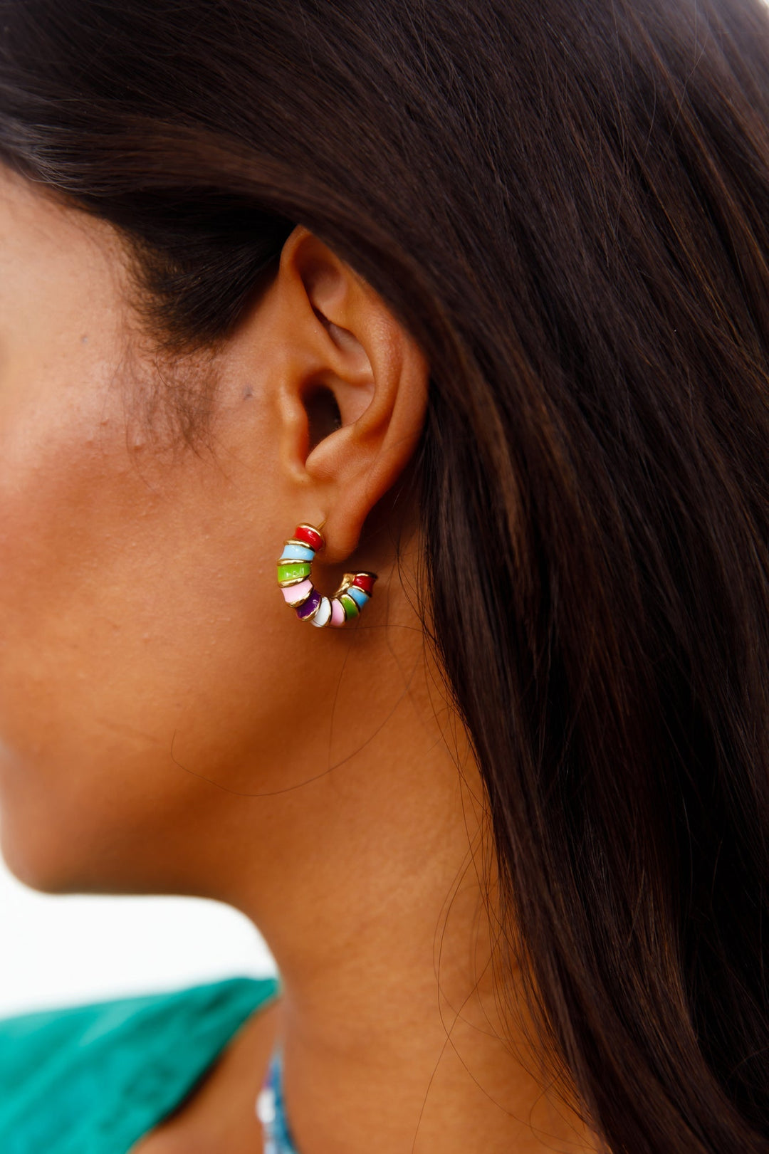 18-Carat Gold-Plated Ribbon Earrings Jasmine's Boutique Australia