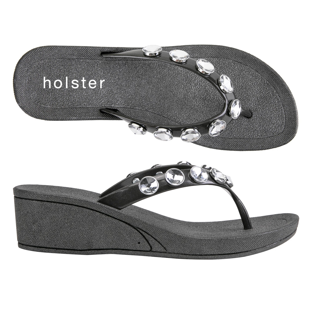 Crystal Shine Wedge Sandals Jasmine's Boutique Australia