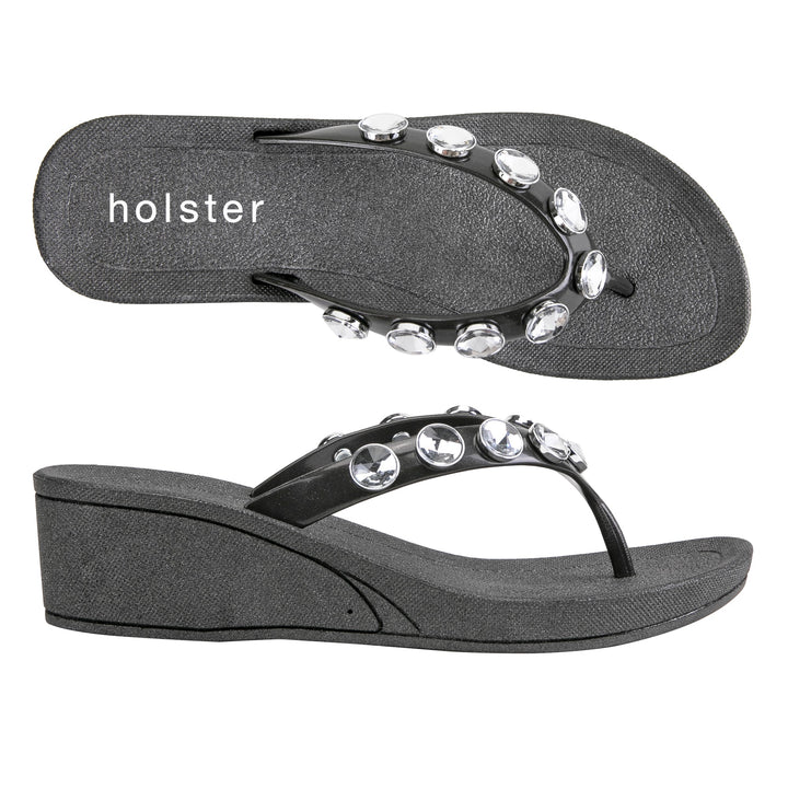 Crystal Shine Wedge Sandals Jasmine's Boutique Australia
