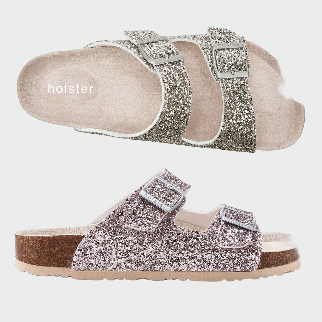 Holster Glitter Double Buckle Sandals Jasmine's Boutique Australia