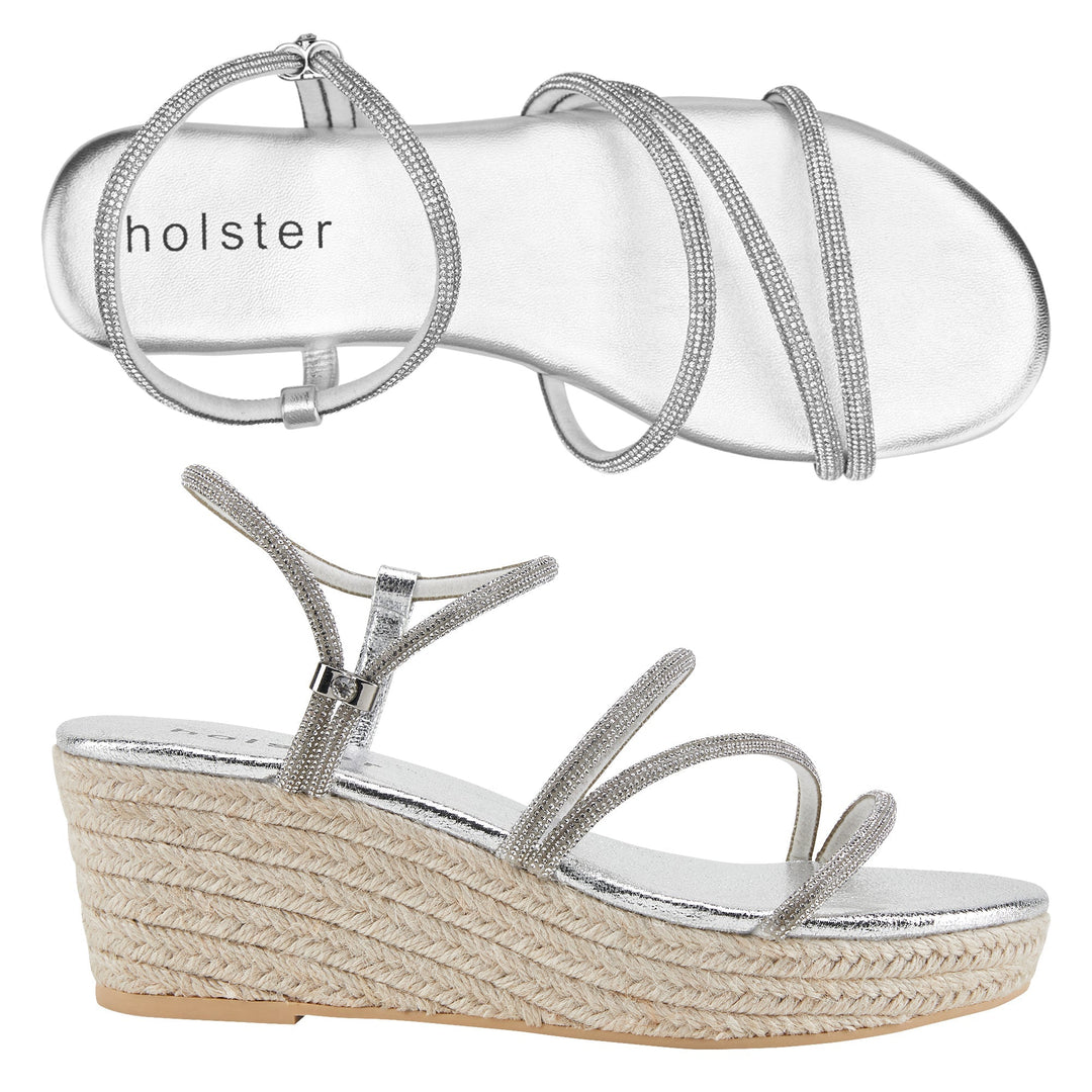 Shimmer Wedge Sandals Jasmine's Boutique Australia