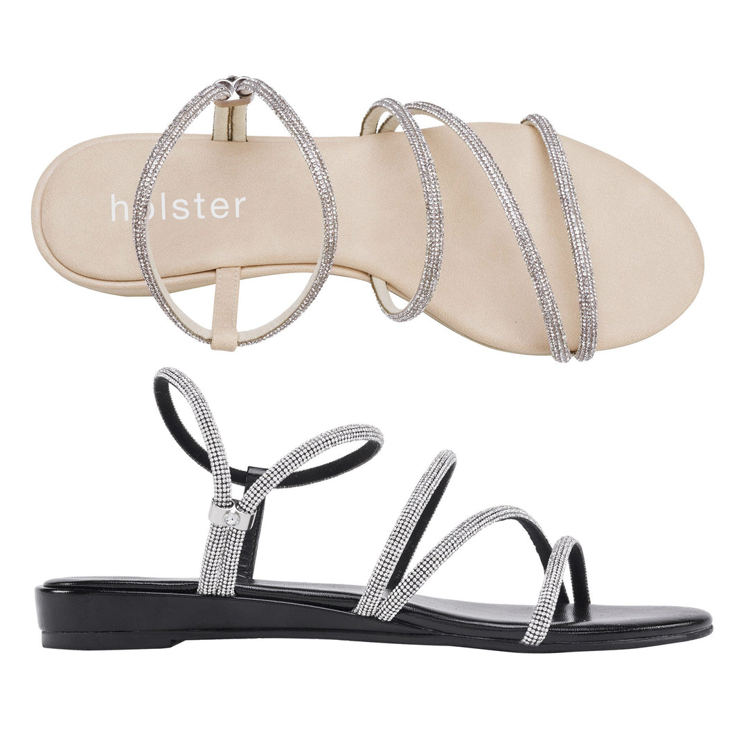 Viva Wedge Bundle - Beige/Black Jasmine's Boutique Australia