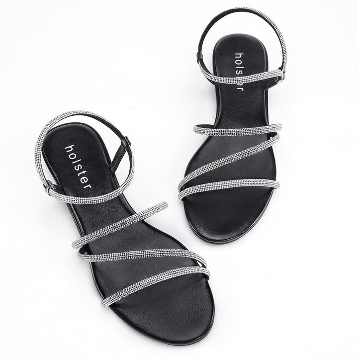 Viva Low Wedge - Black Jasmine's Boutique Australia
