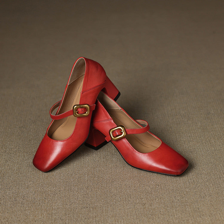 Kelis Genuine Leather Heels  Liora Lane Boutique