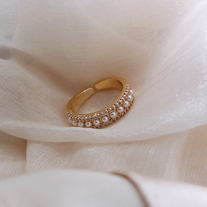 Luxury Ring in Gold and Pearls Jasmine's Boutique Australia