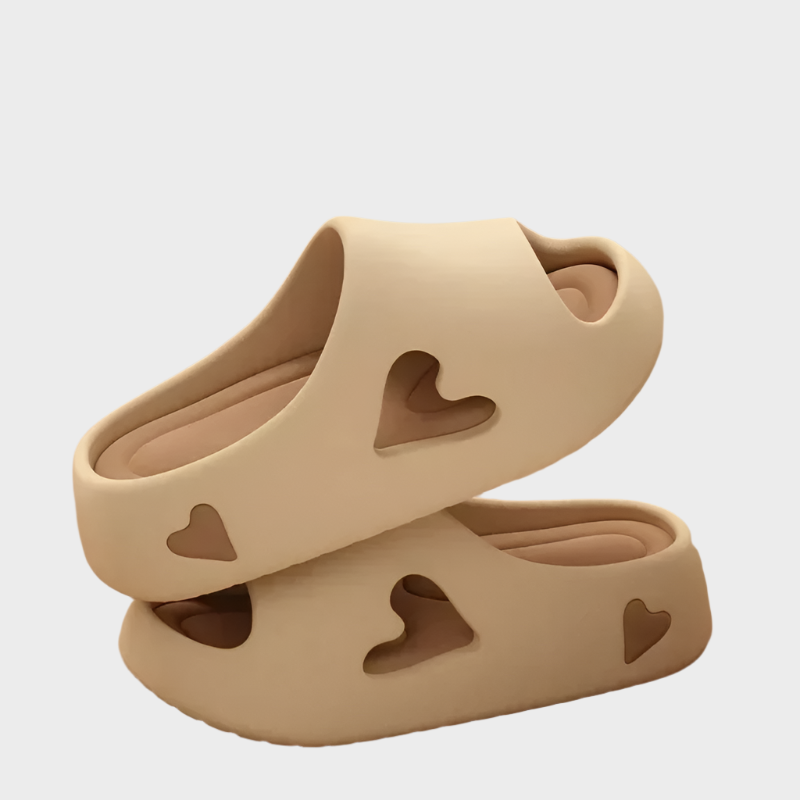 Flip-Flops with Playful Heart Shape Liora Lane Boutique
