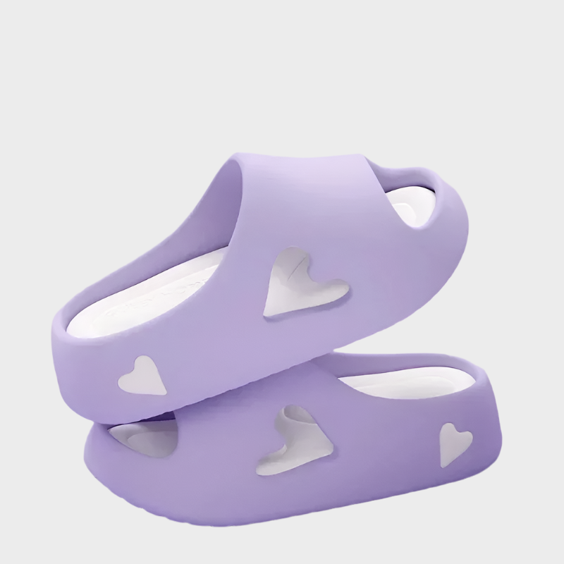 Flip-Flops with Playful Heart Shape Liora Lane Boutique