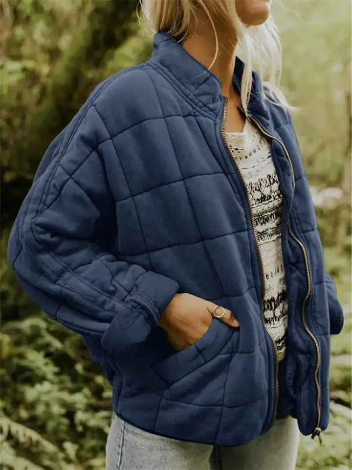 Midnight Quilted Oversized Jacket Jasmine's Boutique Australia