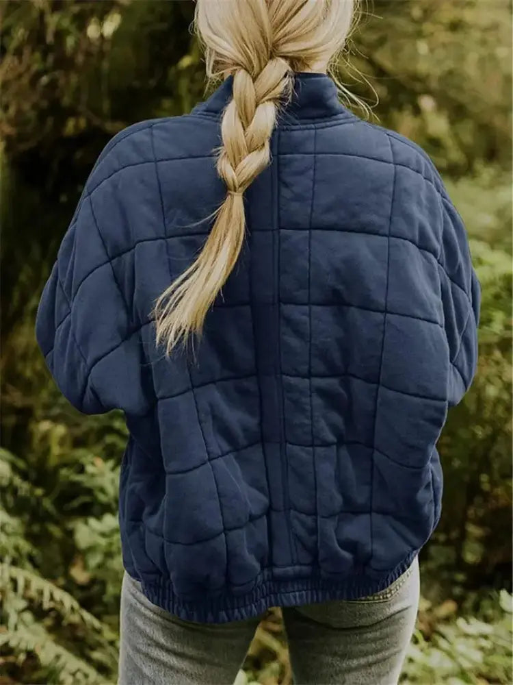 Midnight Quilted Oversized Jacket Jasmine's Boutique Australia