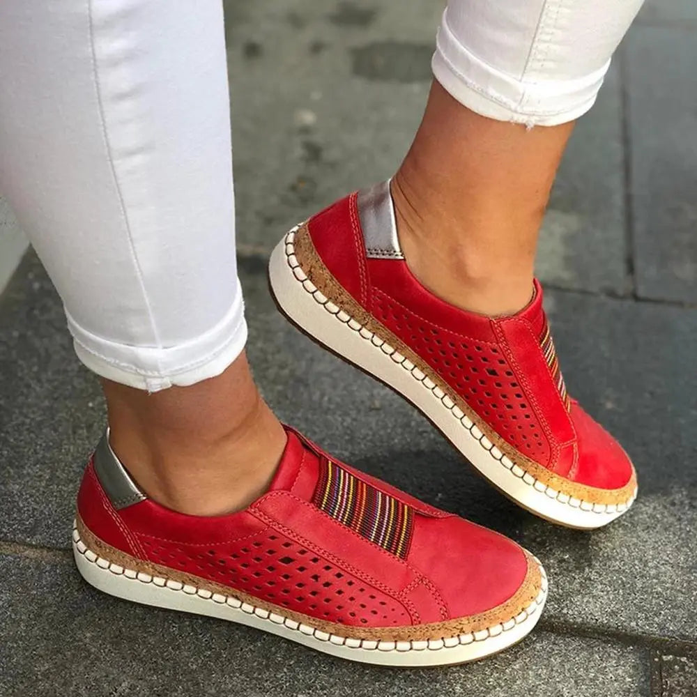 UrbanEase Perforated Slip-On Loafers Jasmine's Boutique Australia