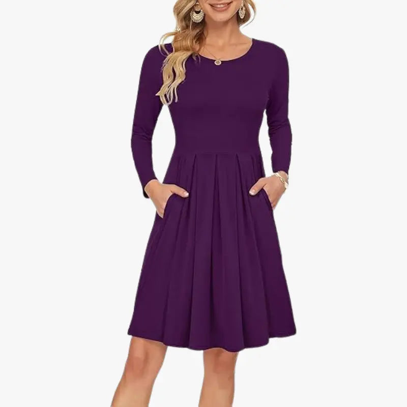Burgundy Grace Pocket Dress Jasmine's Boutique Australia