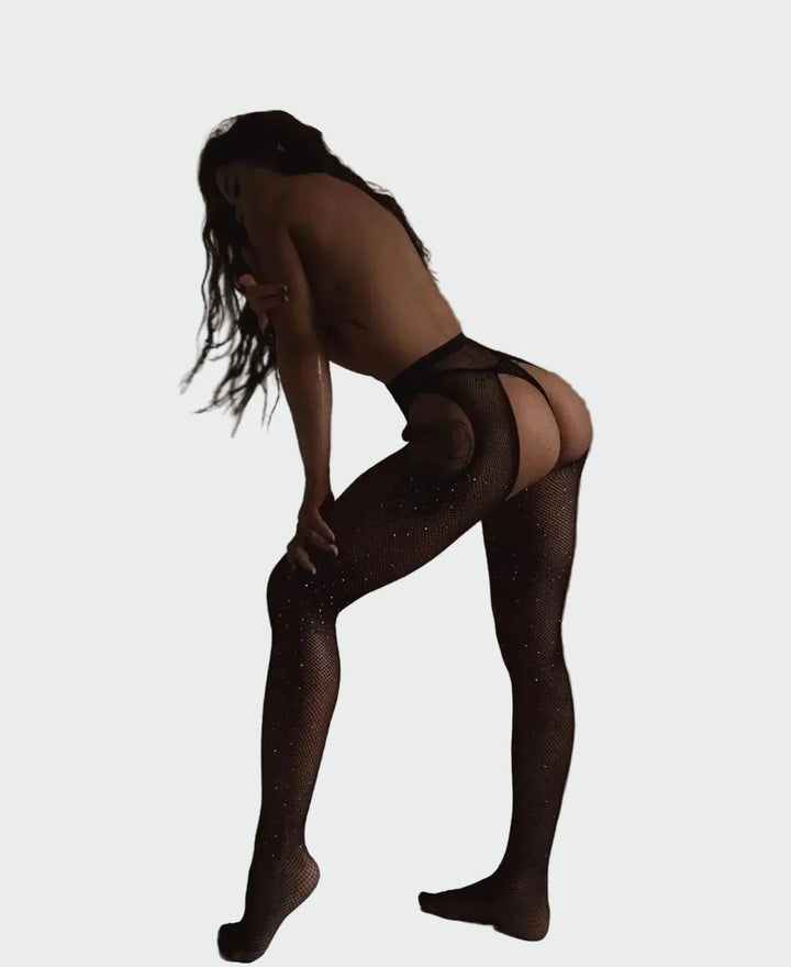 White Open-Crotch Fishnet Jasmine's Boutique Australia