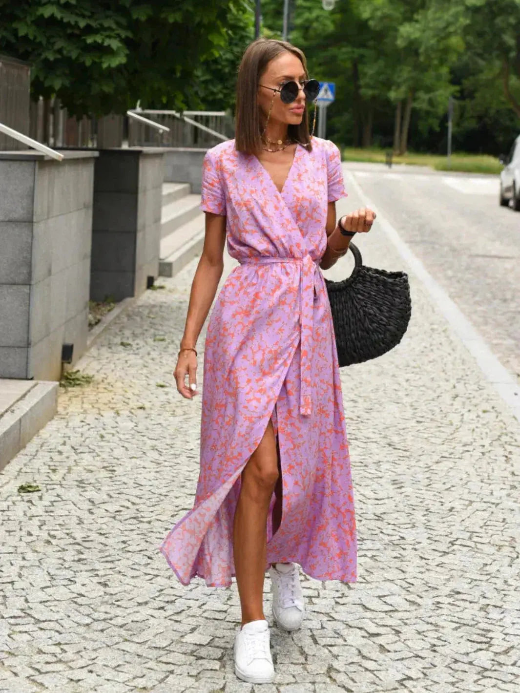 Vibrant Garden Wrap Maxi Dress Jasmine's Boutique Australia