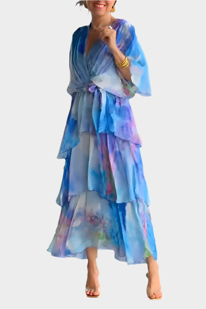 Dress with Deep V-Neck Jasmine's Boutique Australia
