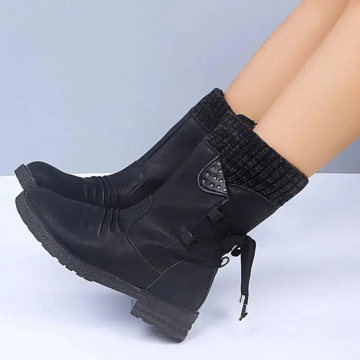 Amethyst Knit Cuff Winter Boots Jasmine's Boutique Australia