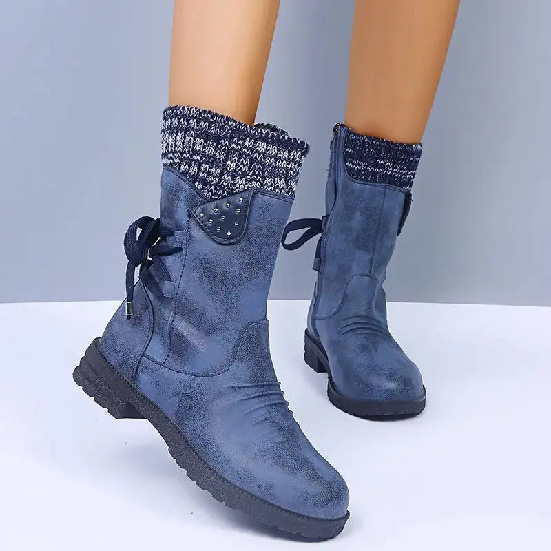 Amethyst Knit Cuff Winter Boots Jasmine's Boutique Australia