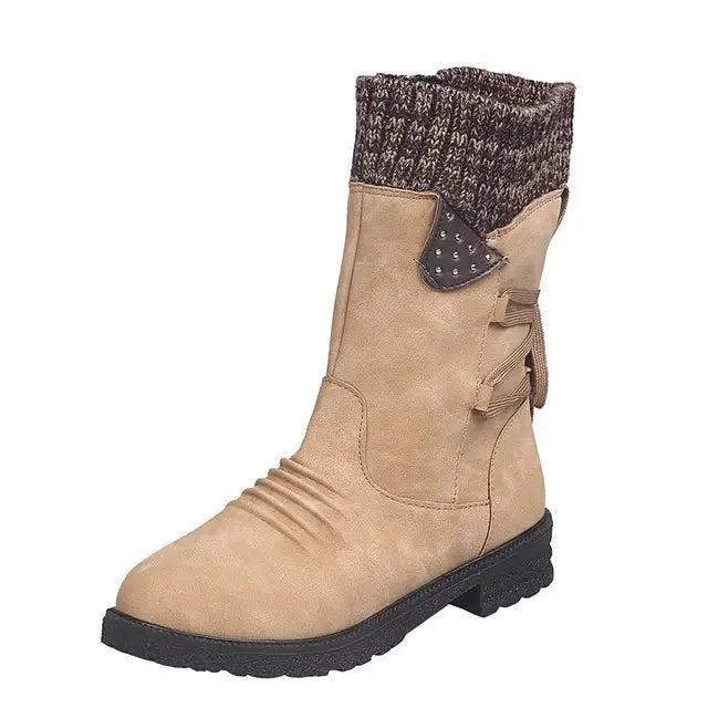 Amethyst Knit Cuff Winter Boots Jasmine's Boutique Australia