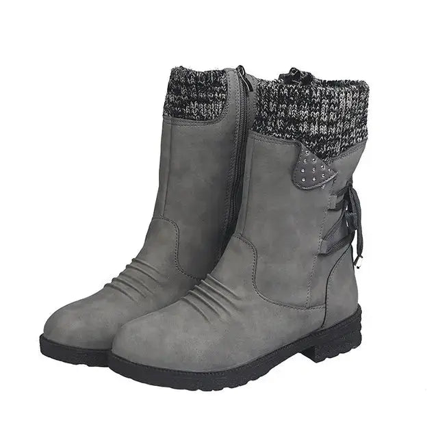 Amethyst Knit Cuff Winter Boots Jasmine's Boutique Australia