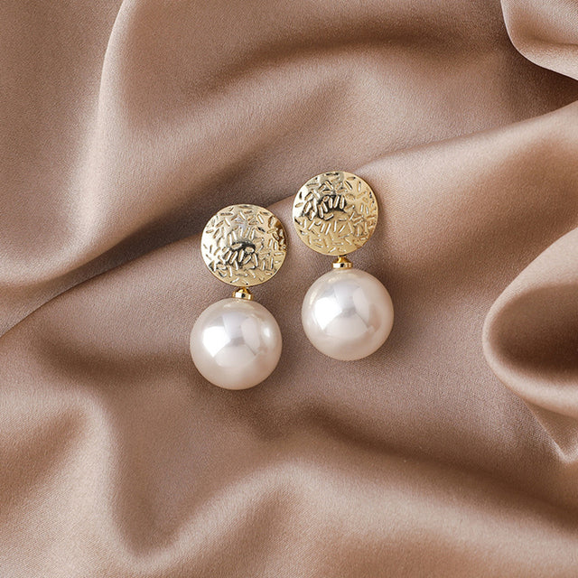 Champagne Pearl Earrings Jasmine's Boutique Australia