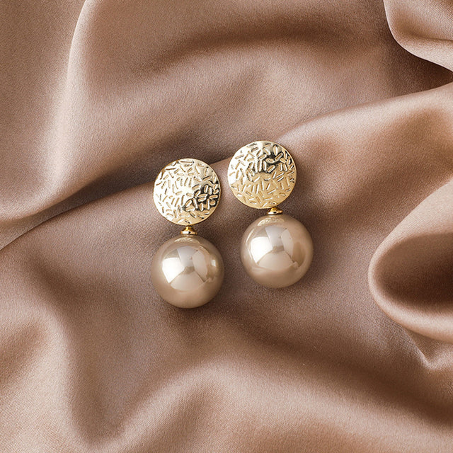 Champagne Pearl Earrings Jasmine's Boutique Australia