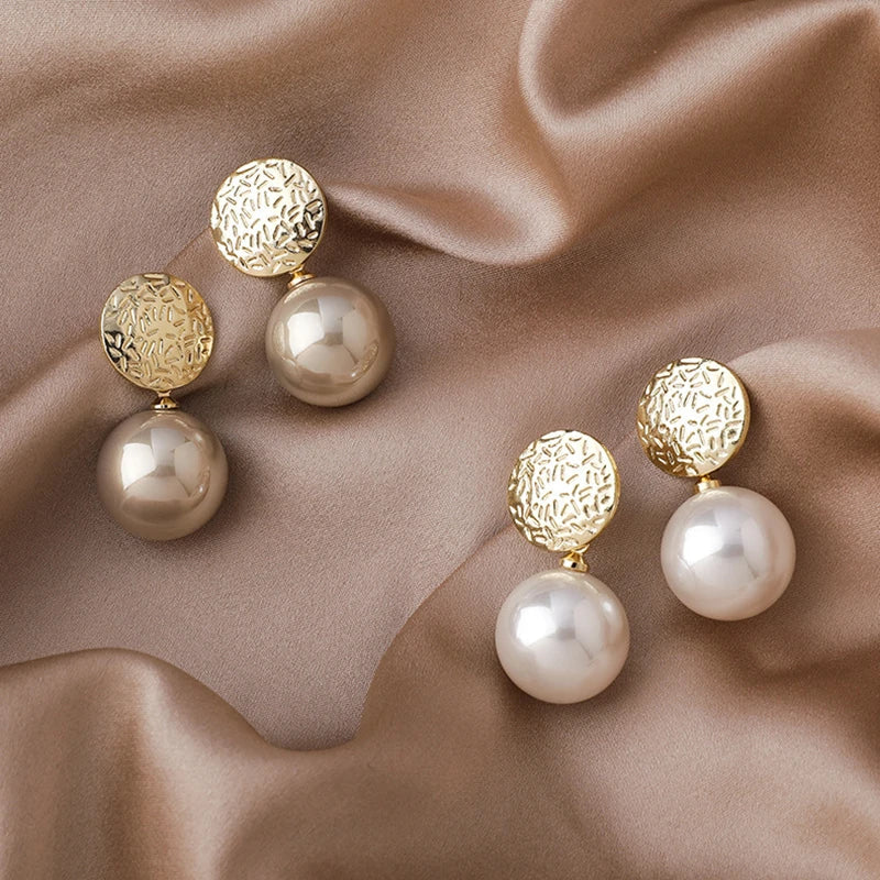 Champagne Pearl Earrings Jasmine's Boutique Australia