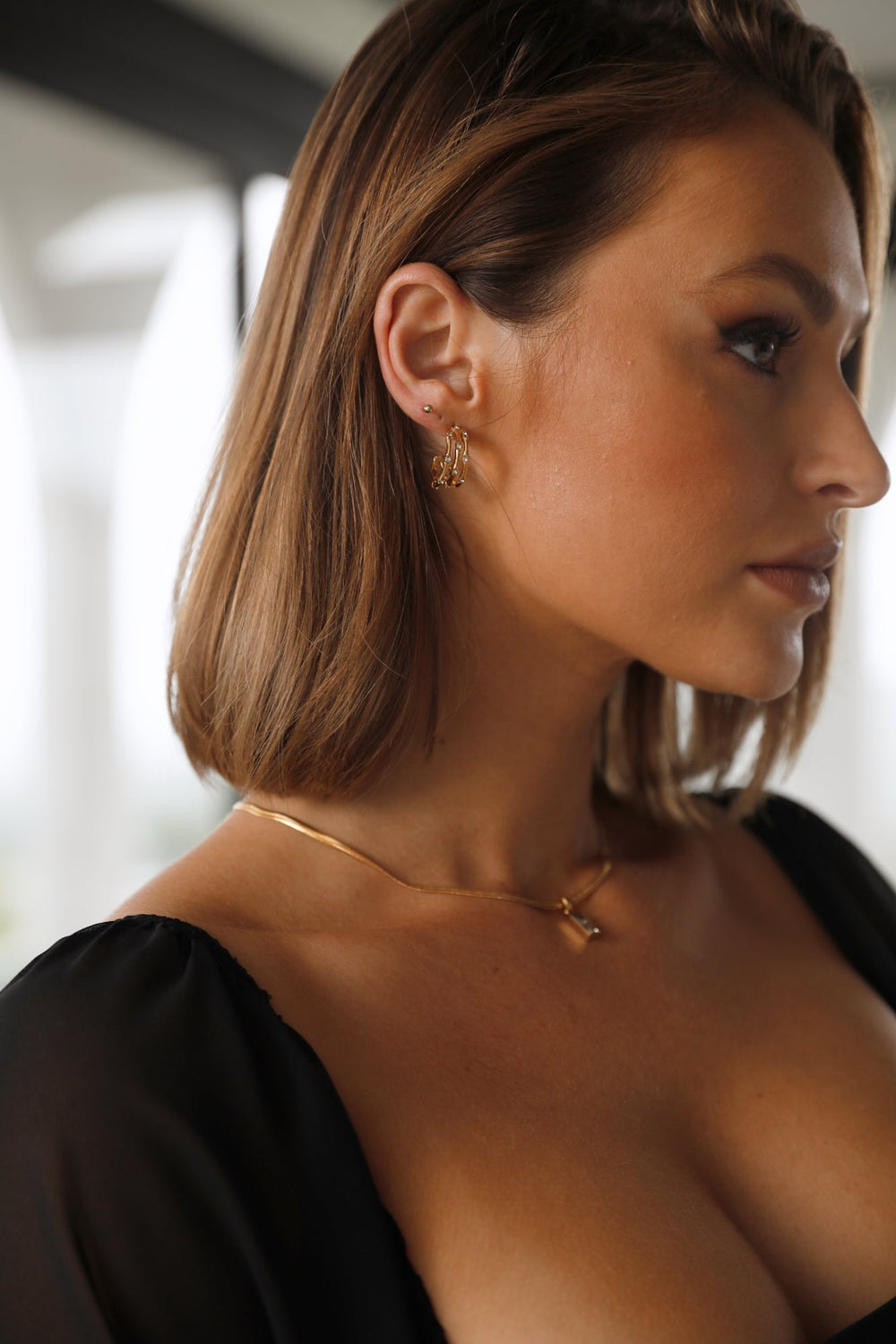 Gold-Plated Earrings Jovial Life 18 Karats Jasmine's Boutique Australia